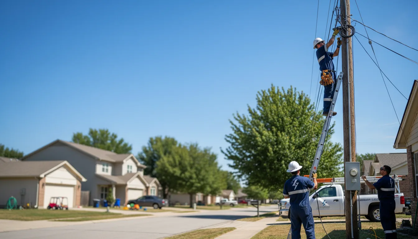 Residential electrician providing installation services in Dixon, MO